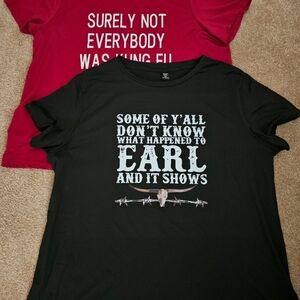 Black/Red Graphic Tee Bundle